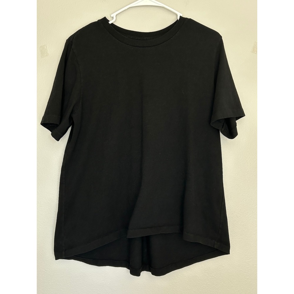 Citizens of Humanity Lenu Back Pleat short sleeve Shirt Black Cotton Large
USA